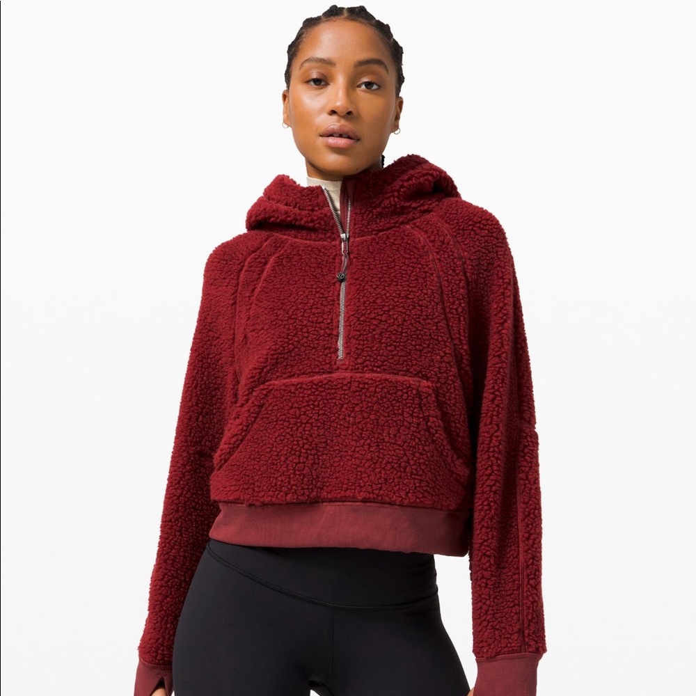 scuba oversized sherpa 1/2 zip